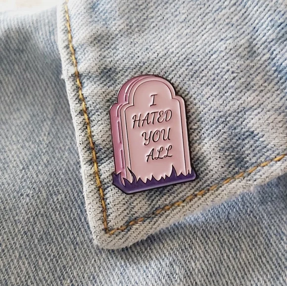 ⭐Funny Tombstone Pin - Picture 1 of 5